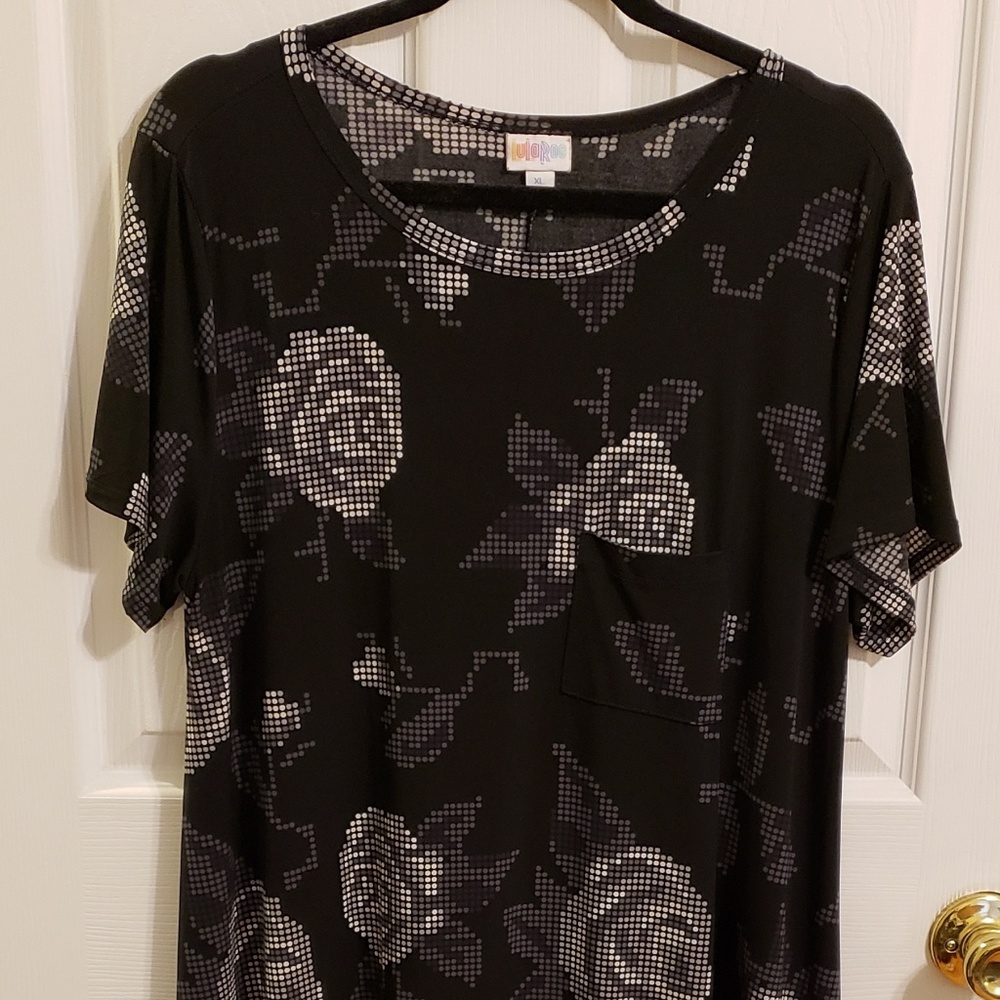 Lula roe Carly dress digital rose sz xl
